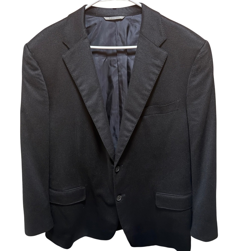 Canali Exclusive Gene HillerMade in Italy 100% Cashmere Button Blazer  Size 44